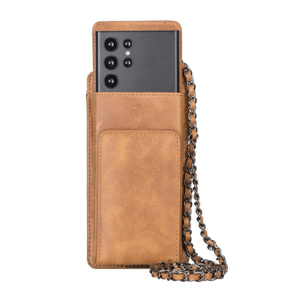 Avjin Crossbody Leather Bag Compatible with Phones up to 6.9"