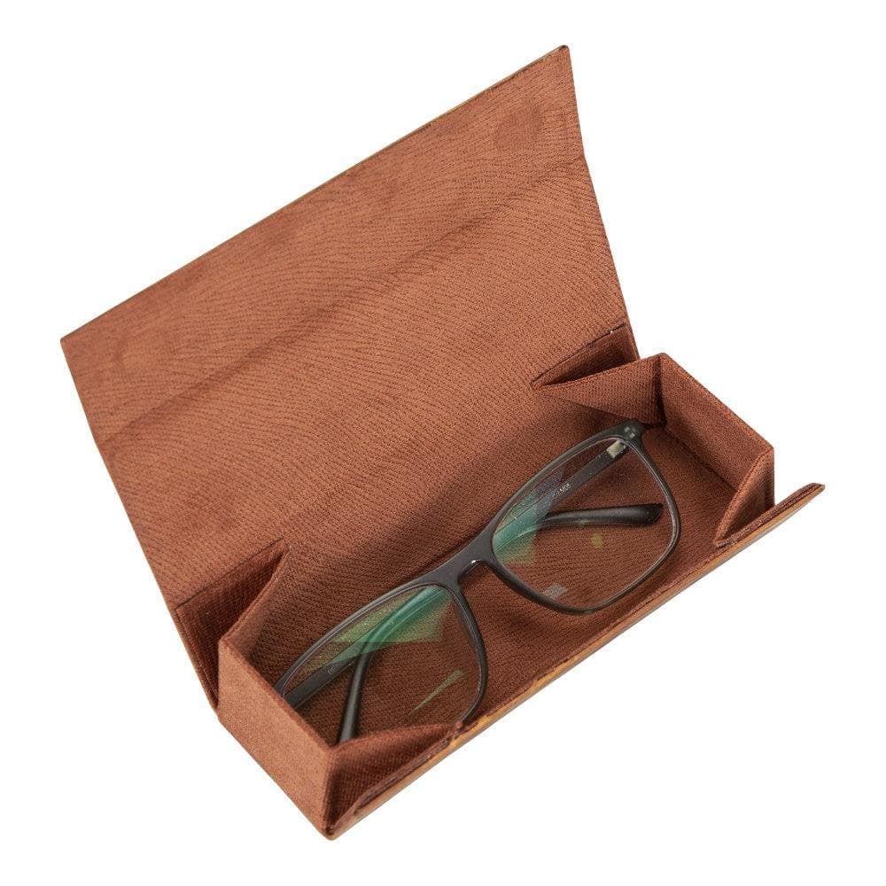 Clever Leather Glasses Case Brown Bouletta