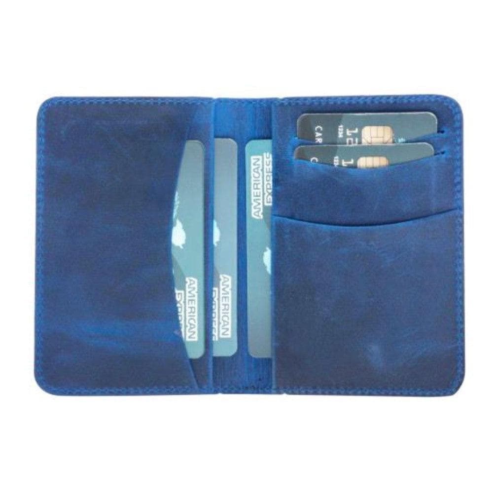 Dalfsen Leather Card Holder Blue Bouletta