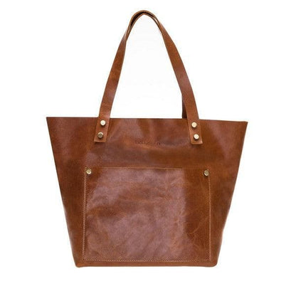 Geniun Leather Women Moon Tote Bag Large / G19