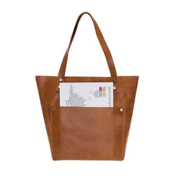 Geniun Leather Women Moon Tote Bag