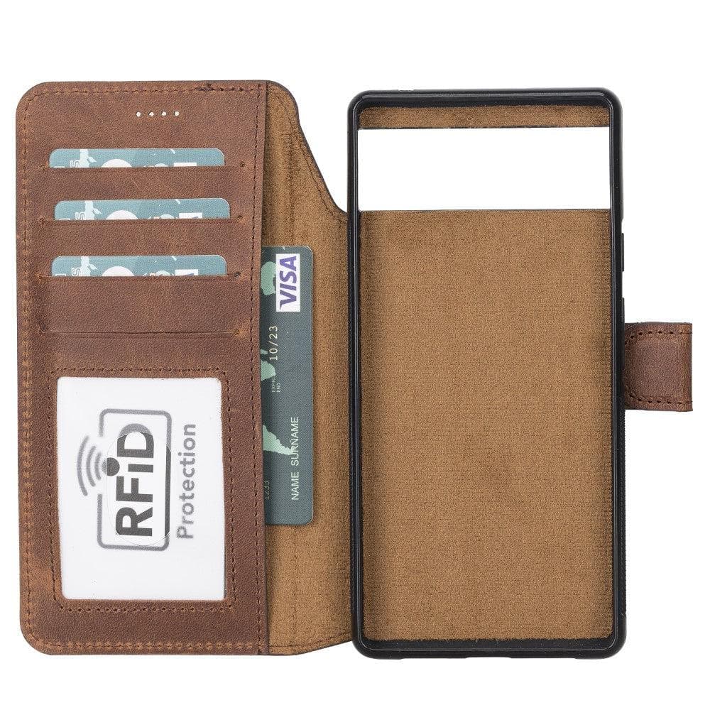 Google Pixel 6 Series Detachble Magnetic Wallet Leather Case