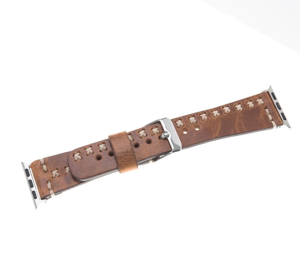 Leather Apple Watch Bands - Aqua Style V18