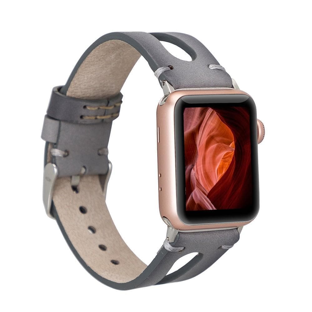 Leather Apple Watch Bands - BA2 Style Drop Cut RST9EF