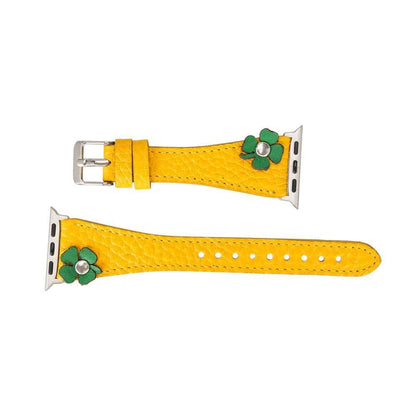 Leather Apple Watch Bands - Clasic Slim Flover Style FL12