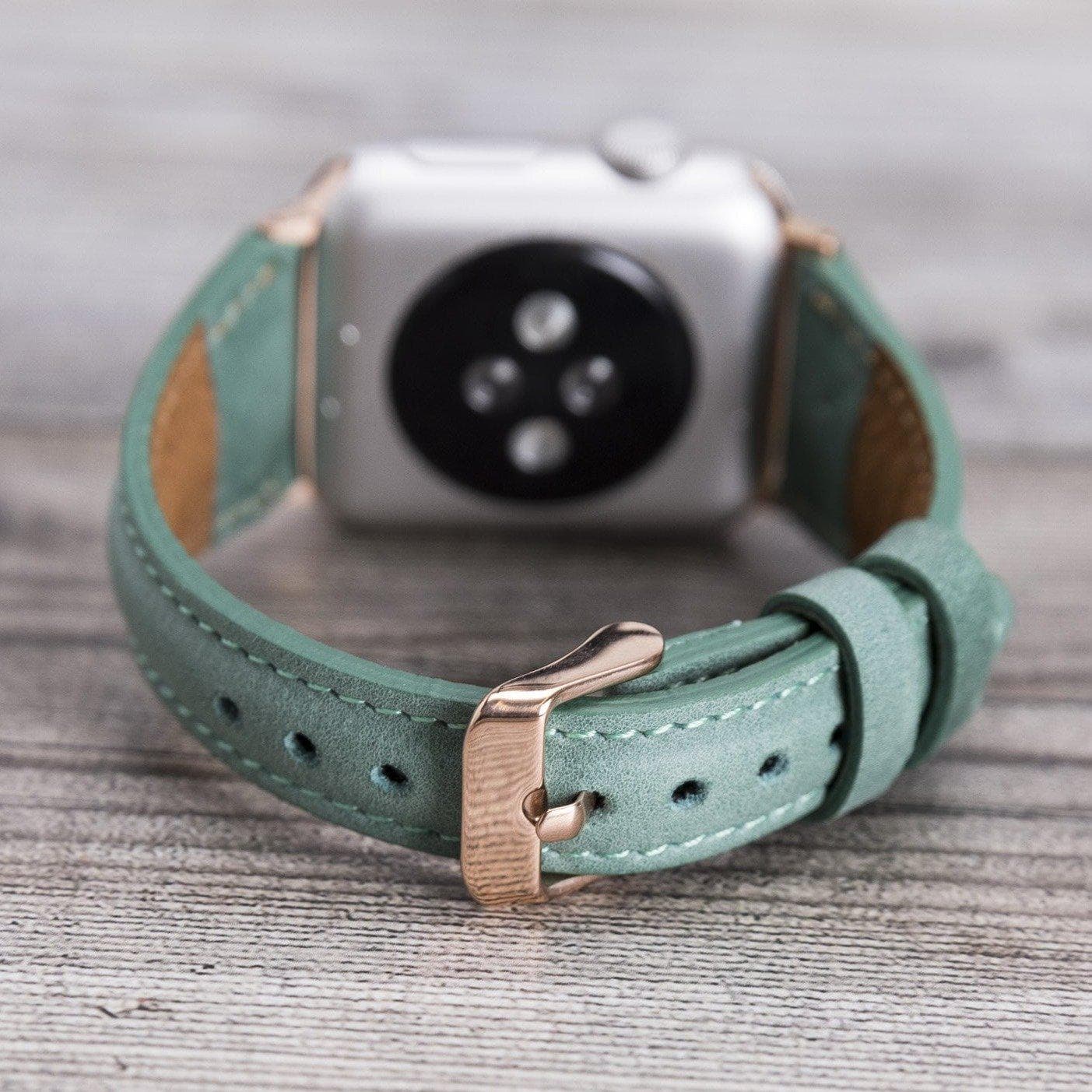 Leather Apple Watch Bands - Clasic Slim Style