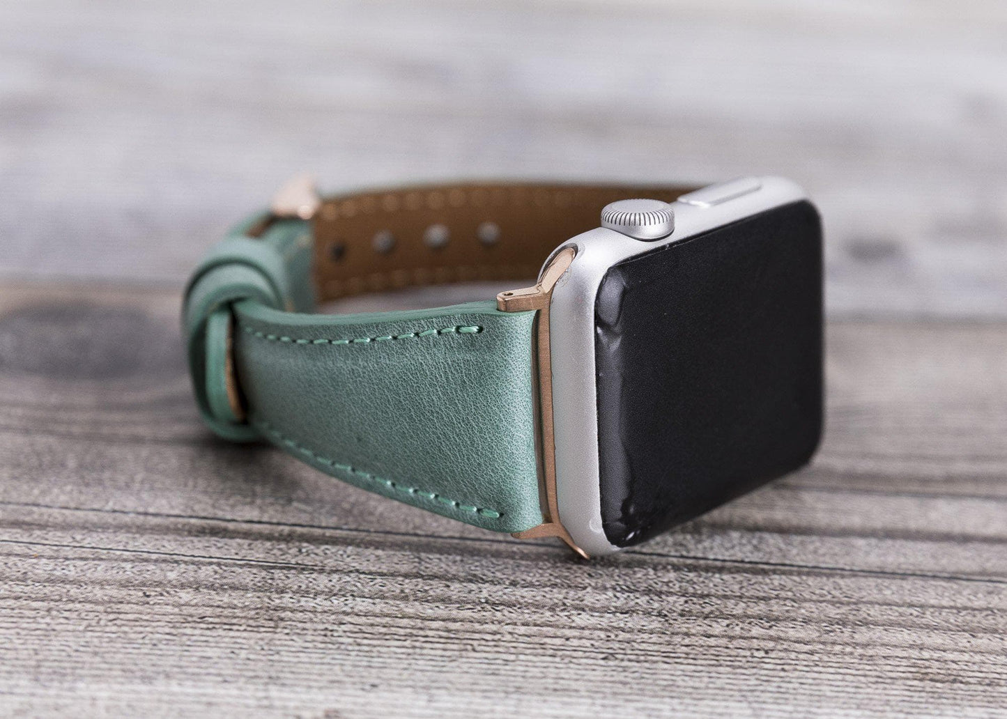 Leather Apple Watch Bands - Clasic Slim Style CZ12