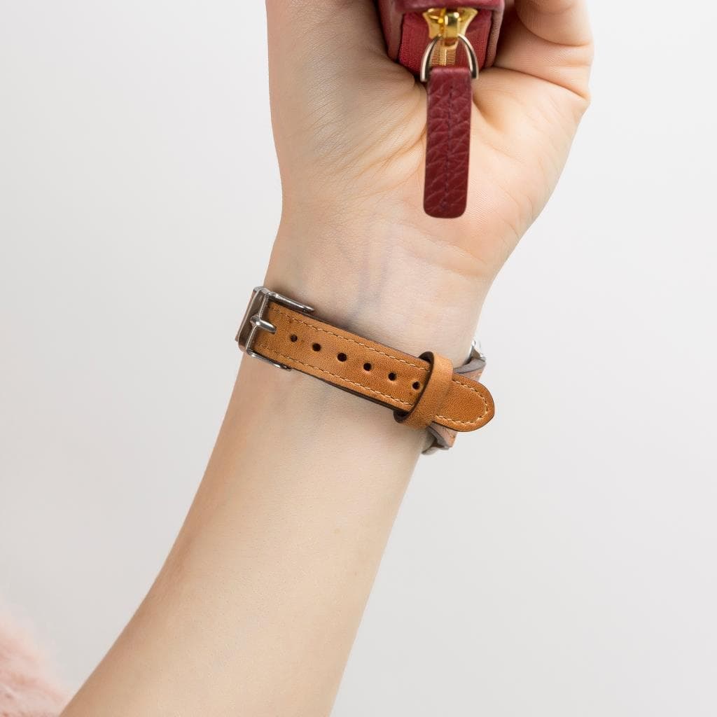 Leather Apple Watch Bands - Clasic Slim Style