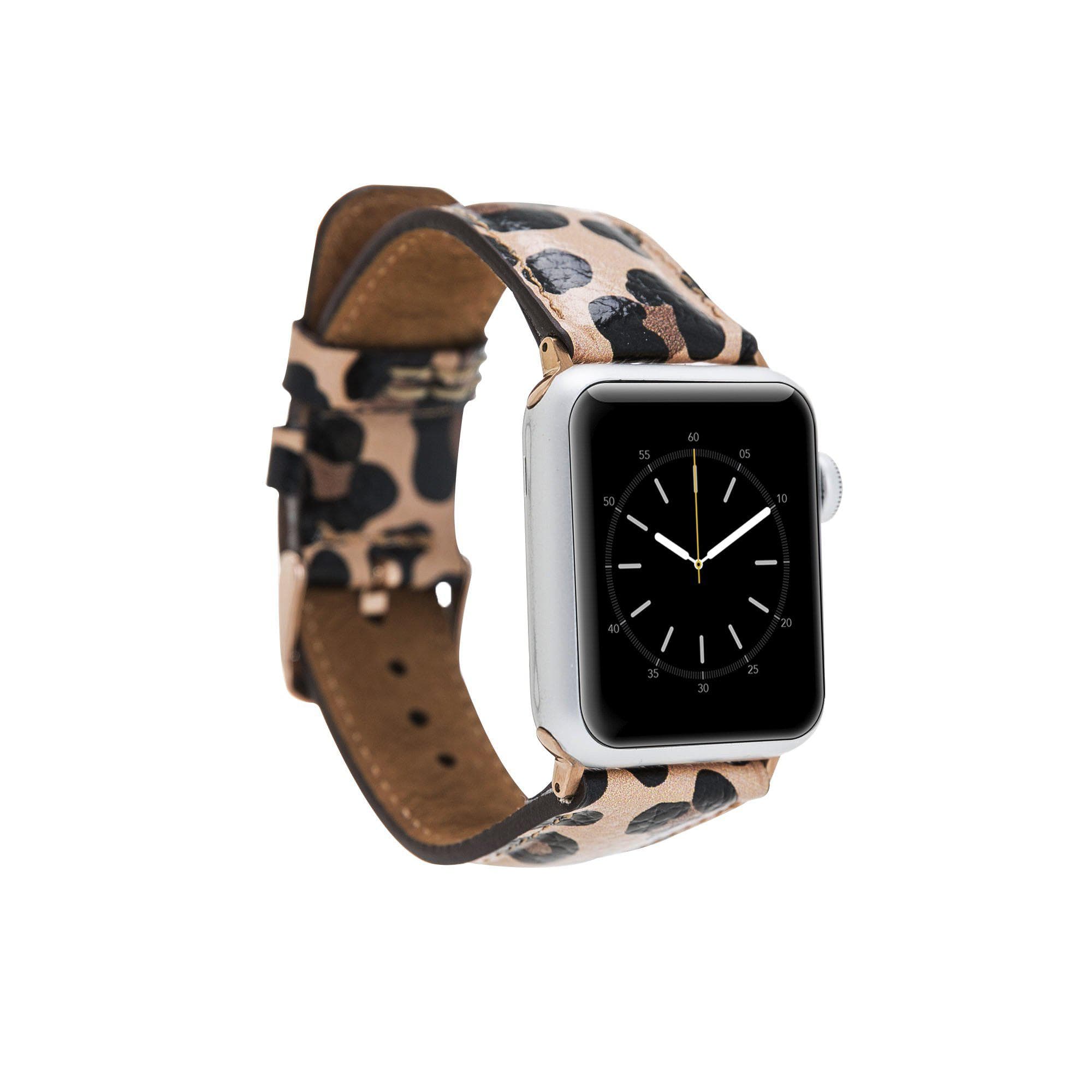 Leather Apple Watch Bands - Classic Style Leopar Print