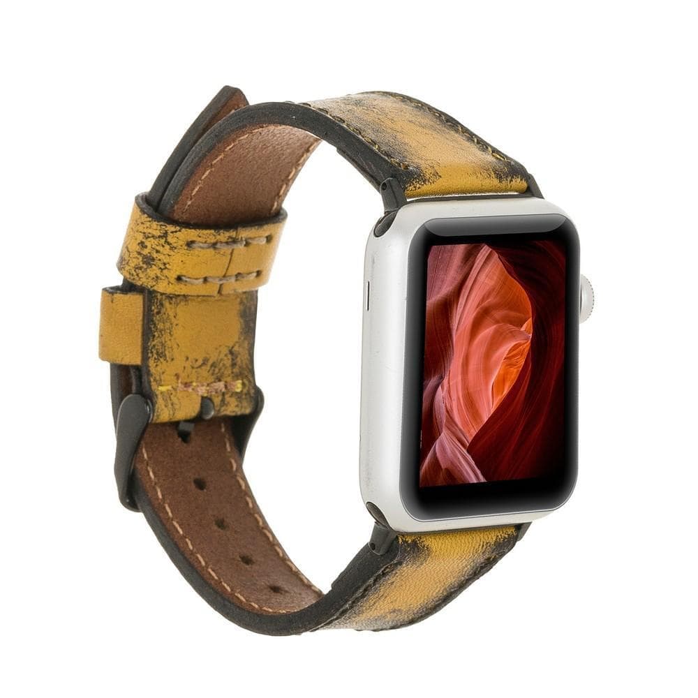 Leather Apple Watch Bands - Classic Style V24SEF