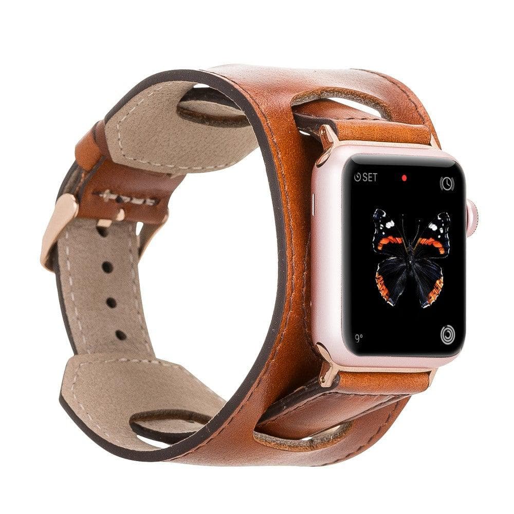 Leather Apple Watch Bands - Cuff Style RST2EF