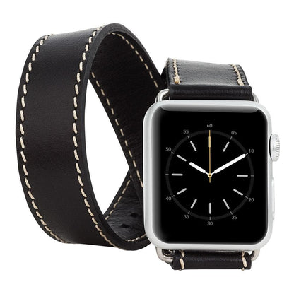 Leather Apple Watch Bands - DT Double Tour Style RST1