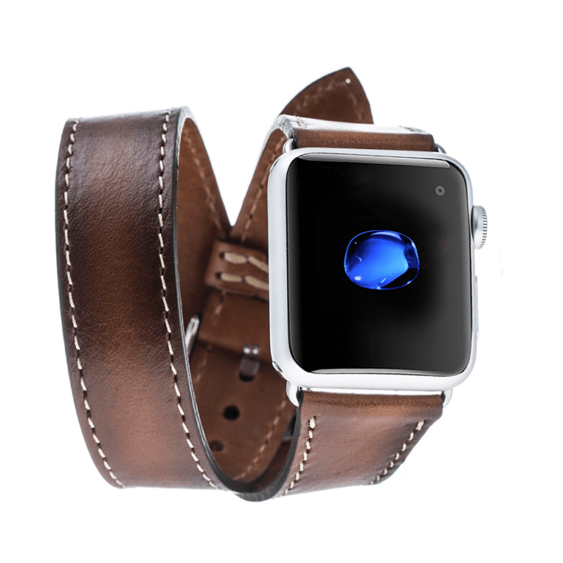 Leather Apple Watch Bands - DT Double Tour Style RST2EF