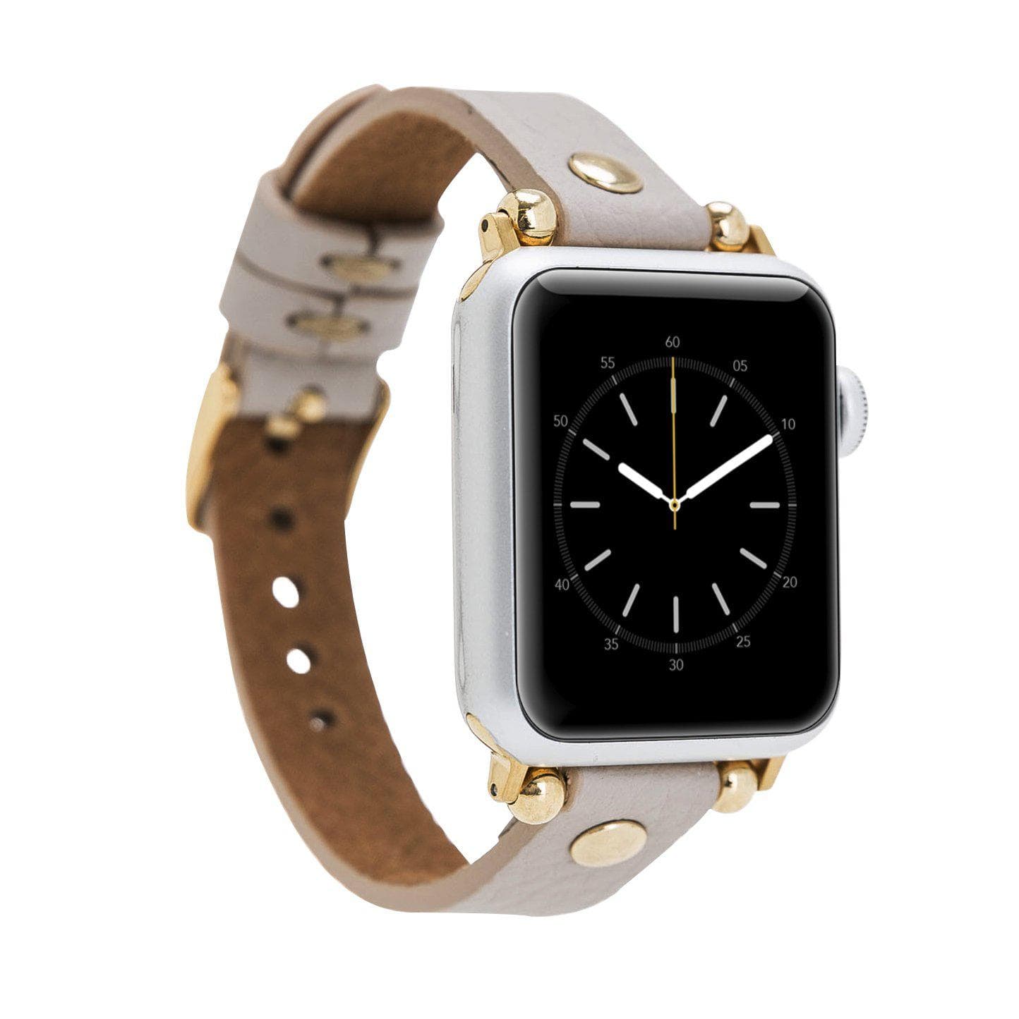 Leather Apple Watch Bands - Ferro Gold Trok Style ERC3