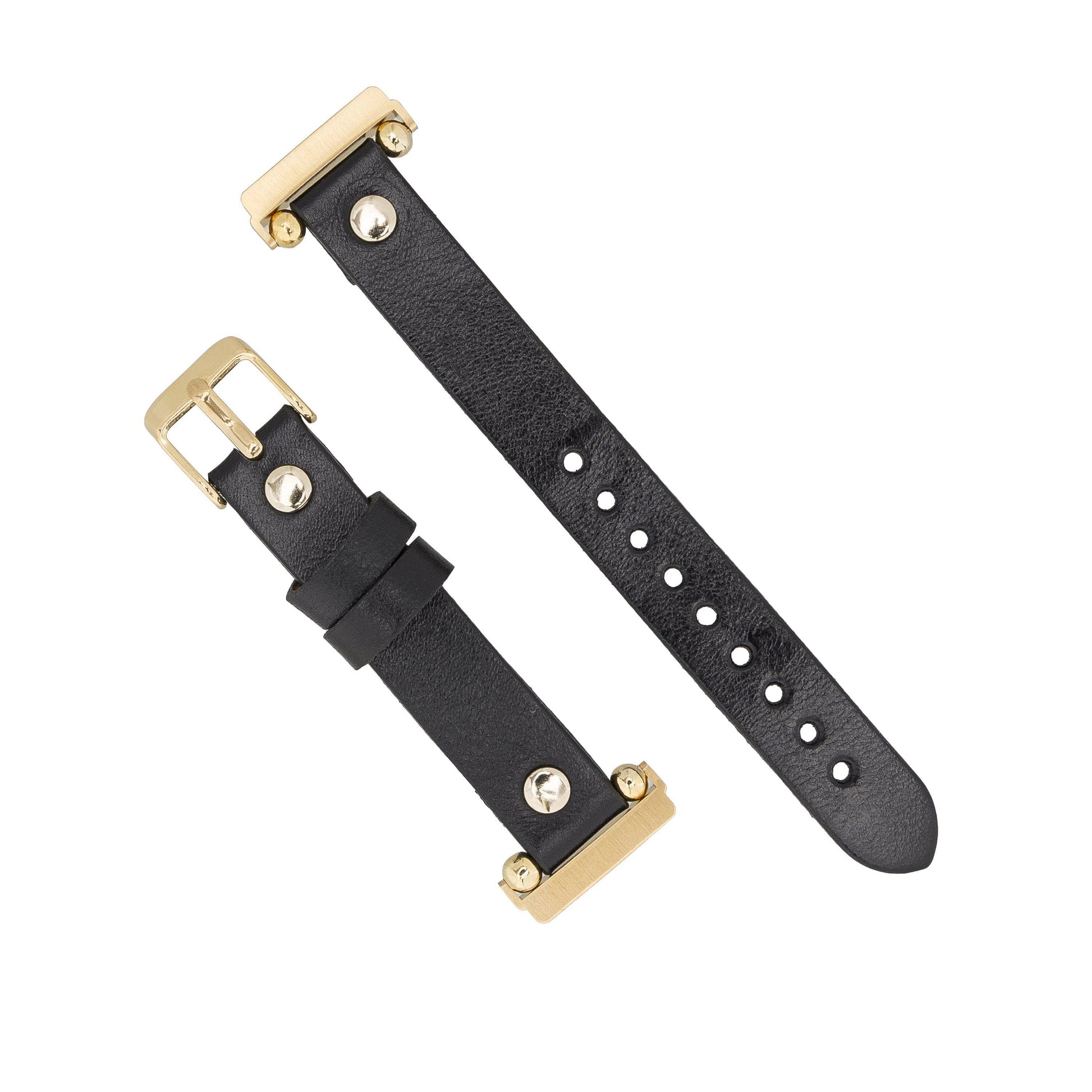 Leather Apple Watch Bands - Ferro Gold Trok Style