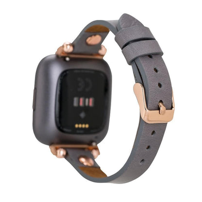 Leather Apple Watch Bands - Ferro Gold Trok Style