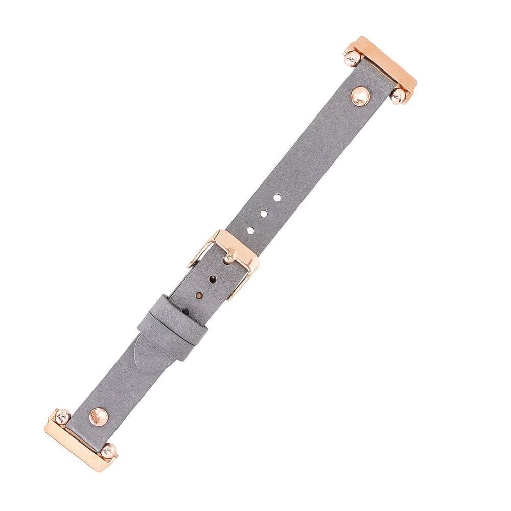 Leather Apple Watch Bands - Ferro Gold Trok Style