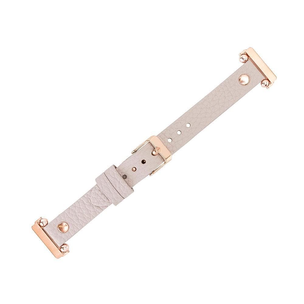 Leather Apple Watch Bands - Ferro Rose Gold Trok Style