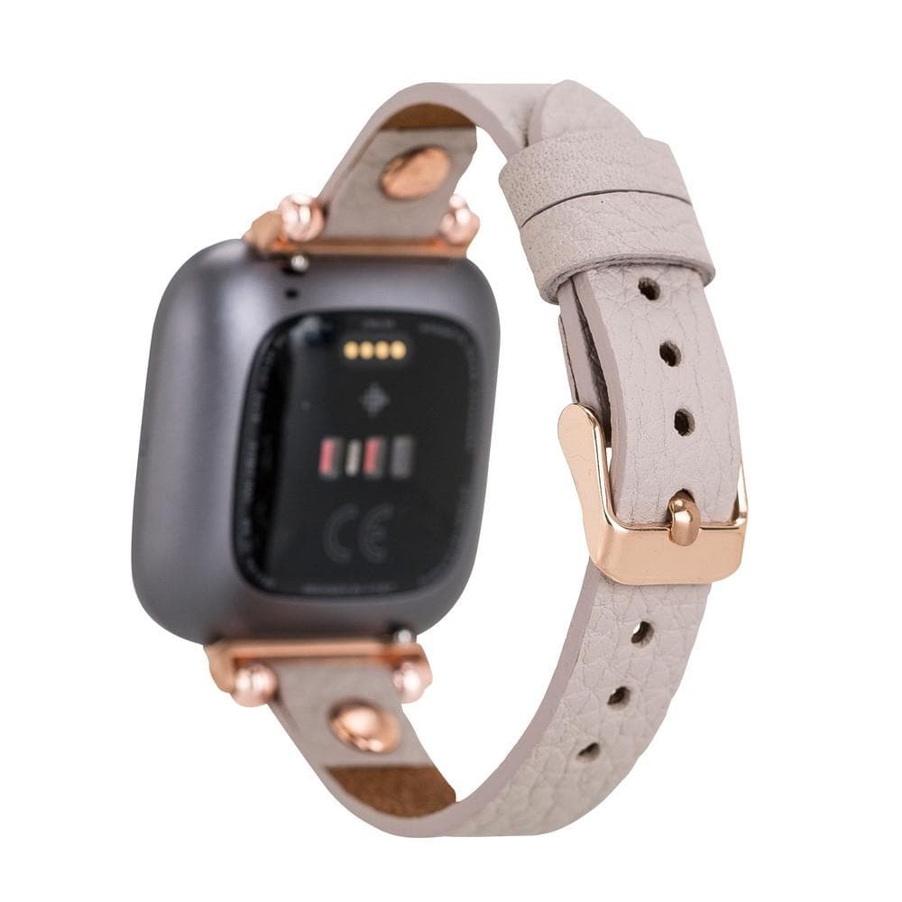 Leather Apple Watch Bands - Ferro Rose Gold Trok Style