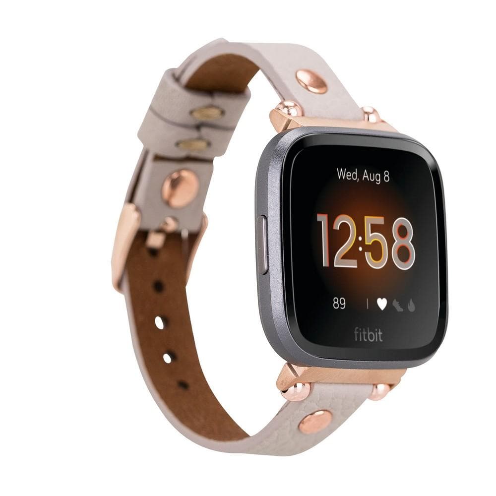 Leather Apple Watch Bands - Ferro Rose Gold Trok Style ERC3