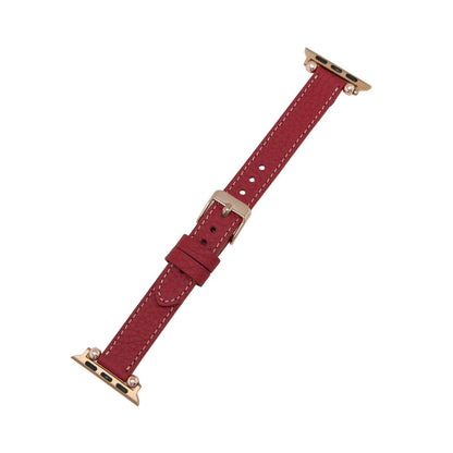 Leather Apple Watch Bands - Ferro Seamy Style