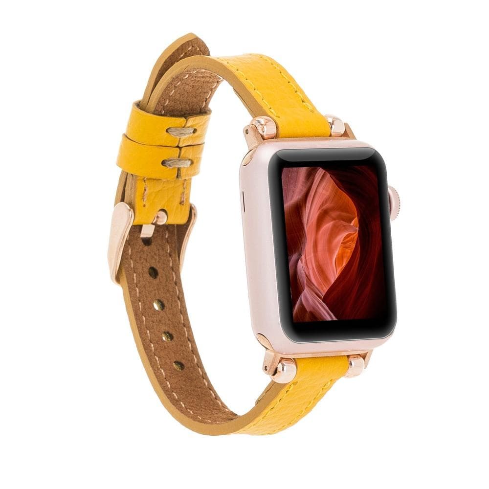 Leather Apple Watch Bands - Ferro Seamy Style FL12