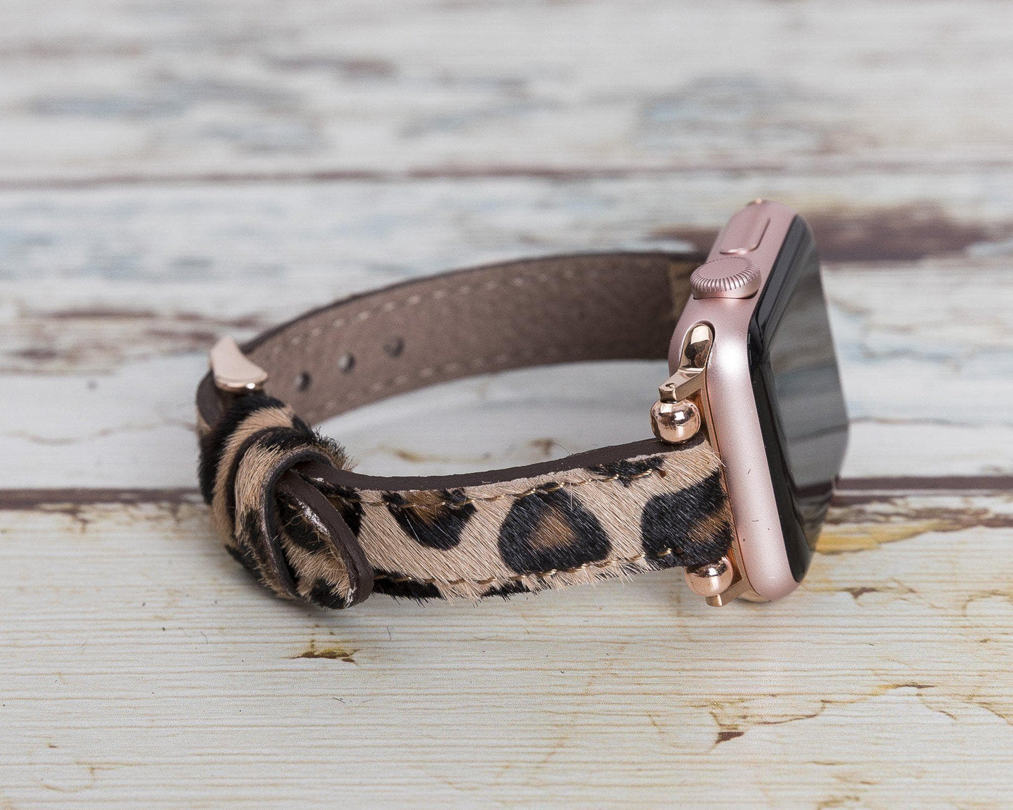 Leather Apple Watch Bands - Ferro Seamy Style LE01