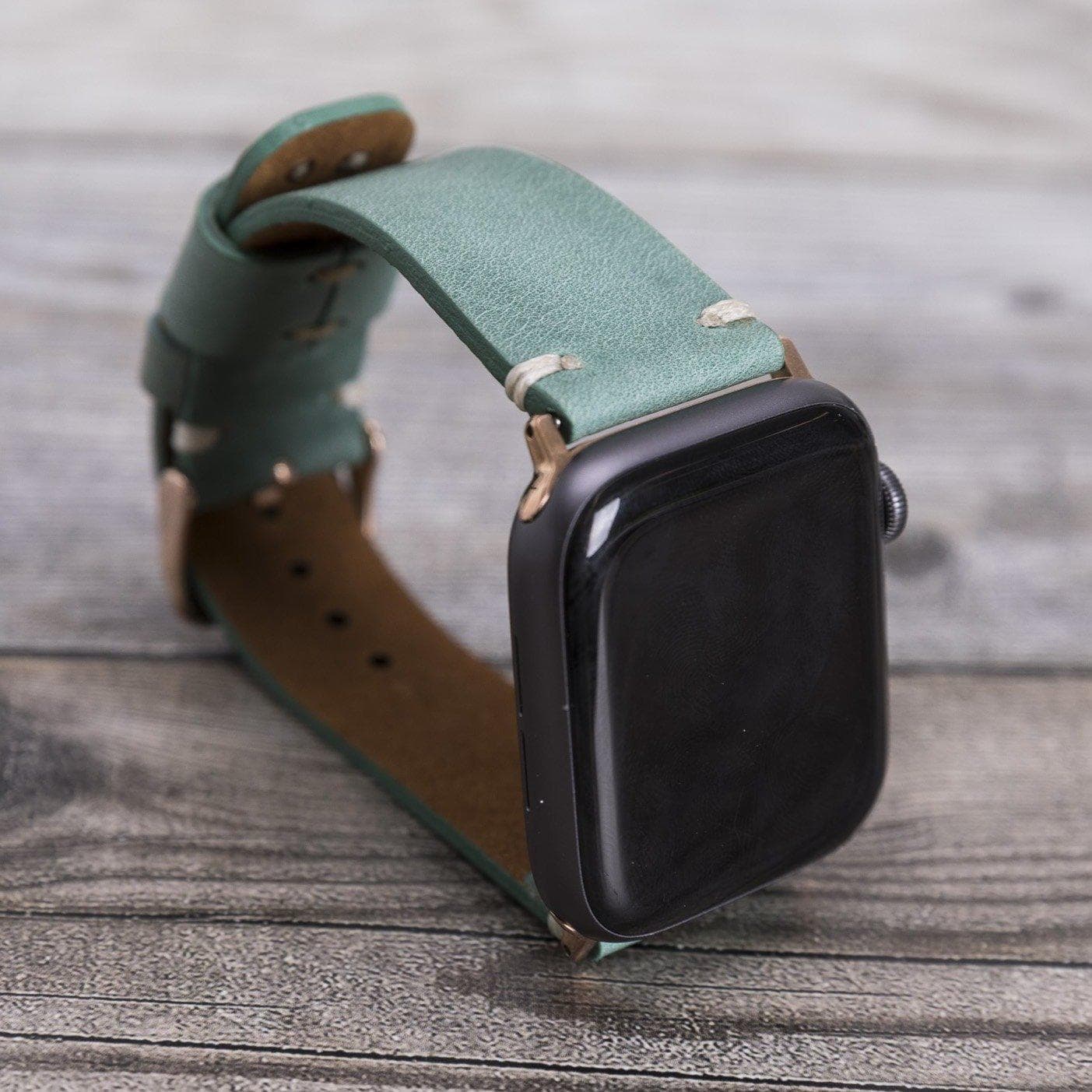 Leather Apple Watch Bands - Orfe Style CZ12