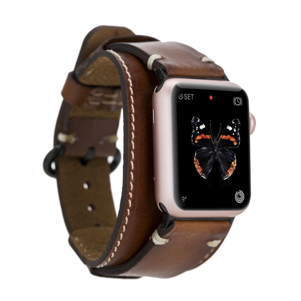 Leather Apple Watch Bands - Pulsar Cuff Style RST2EF