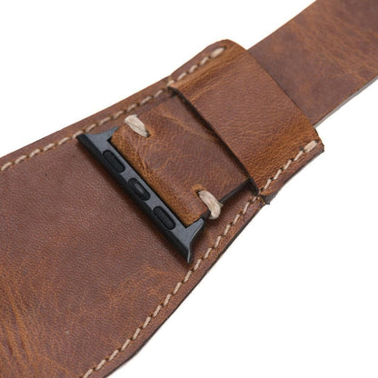 Leather Apple Watch Bands - Pulsar Cuff Style