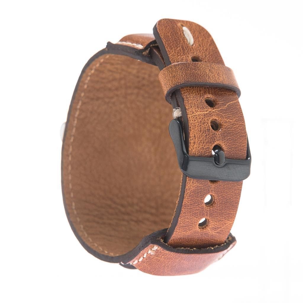 Leather Apple Watch Bands - Pulsar Cuff Style