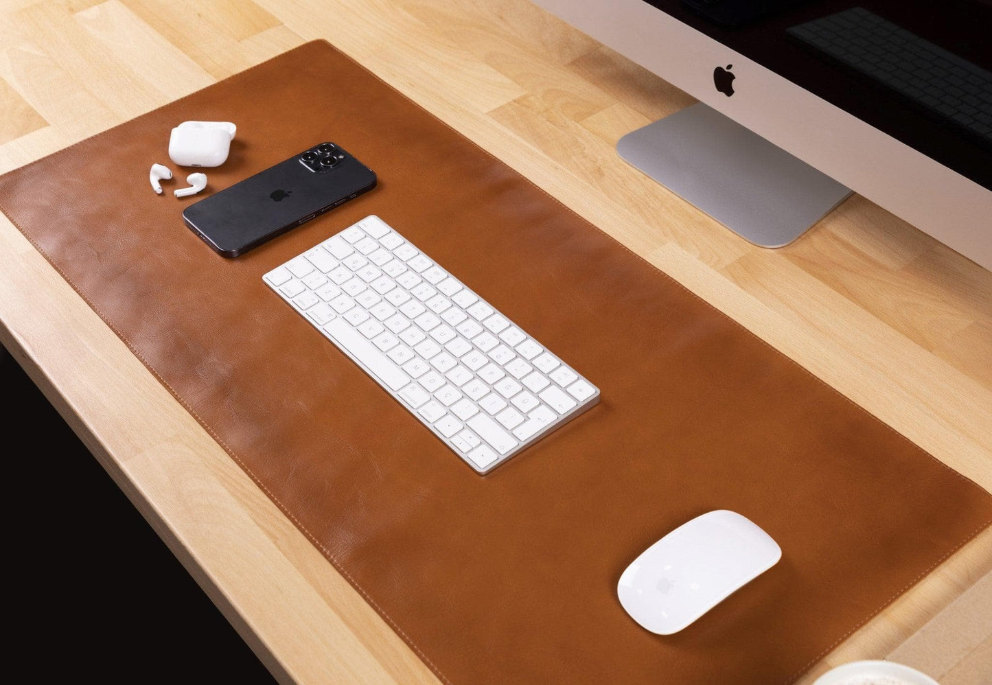 Leather Desk Mat 37x80