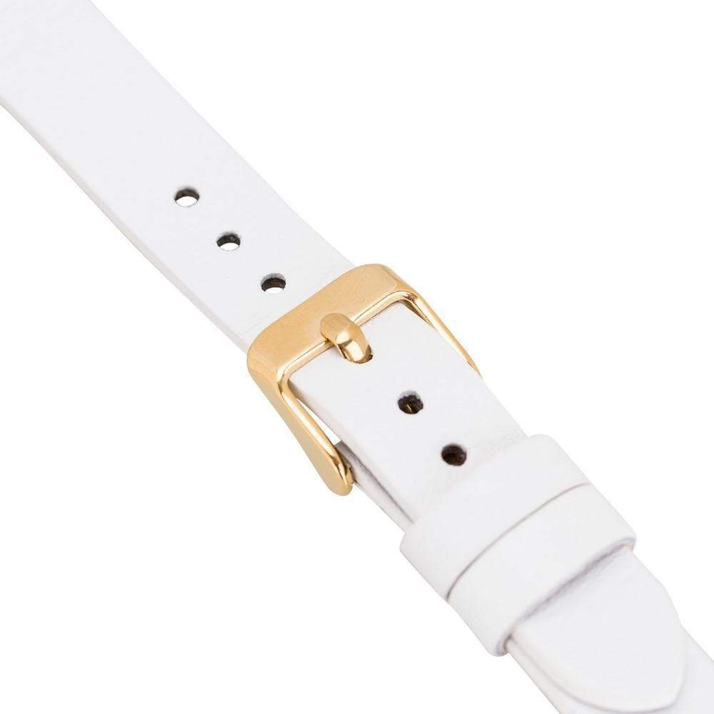 Leather Fitbit Watch Bands - Ferro Gold Trok Style