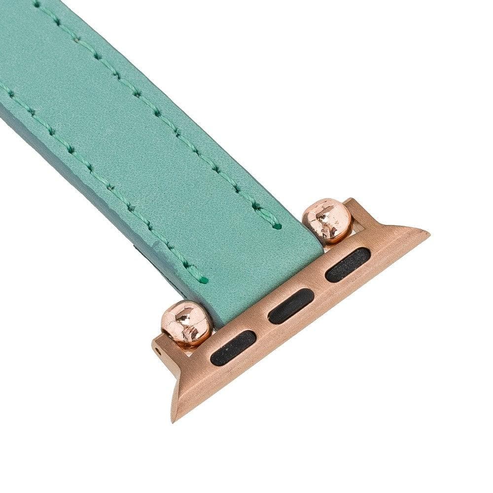 Leather Fitbit Watch Bands - Ferro Rose Trok Style