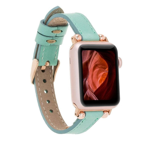 Leather Fitbit Watch Bands - Ferro Rose Trok Style BRN7