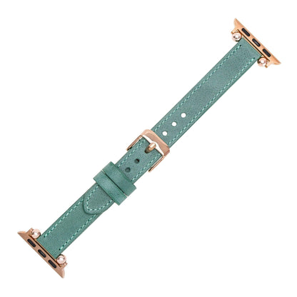 Leather Fitbit Watch Bands - Ferro Rose Trok Style