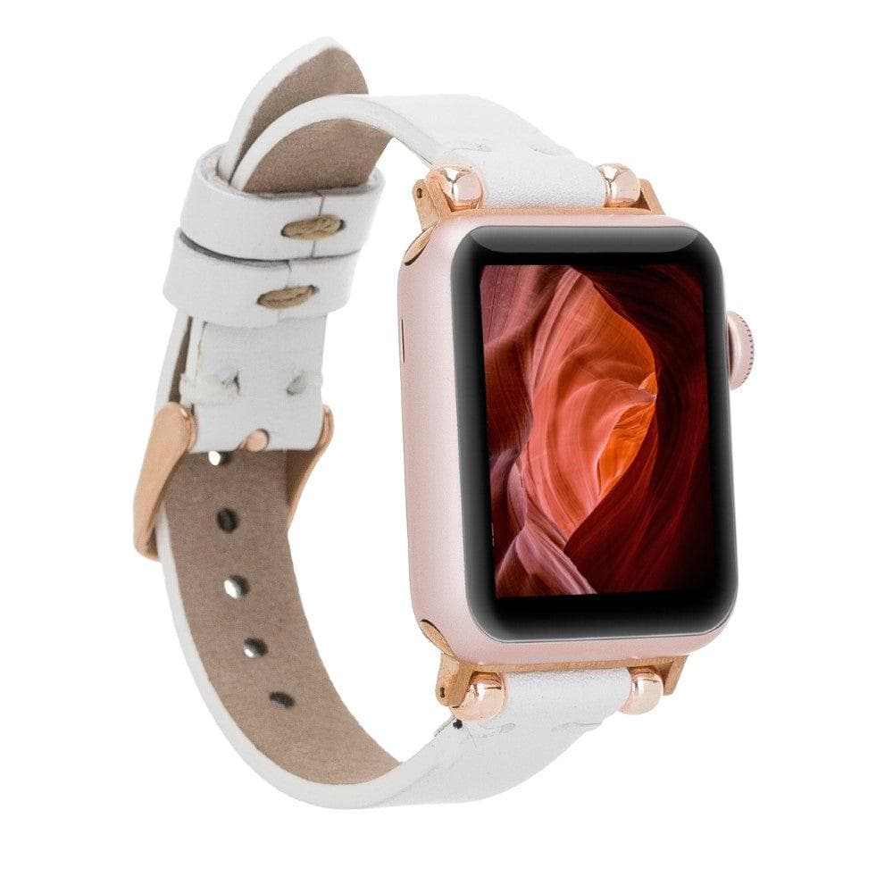 Leather Fitbit Watch Bands - Ferro Rose Trok Style F3