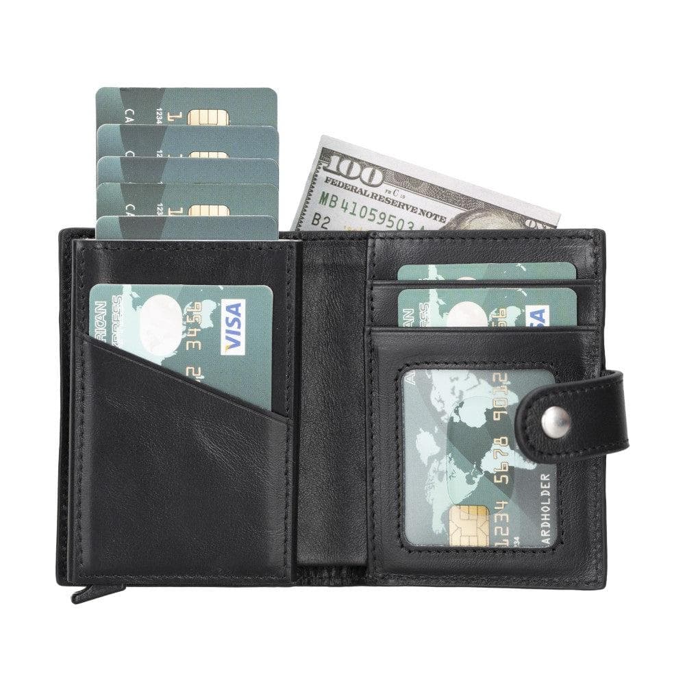 Palertag Leather Mechanical Card Holder Bouletta