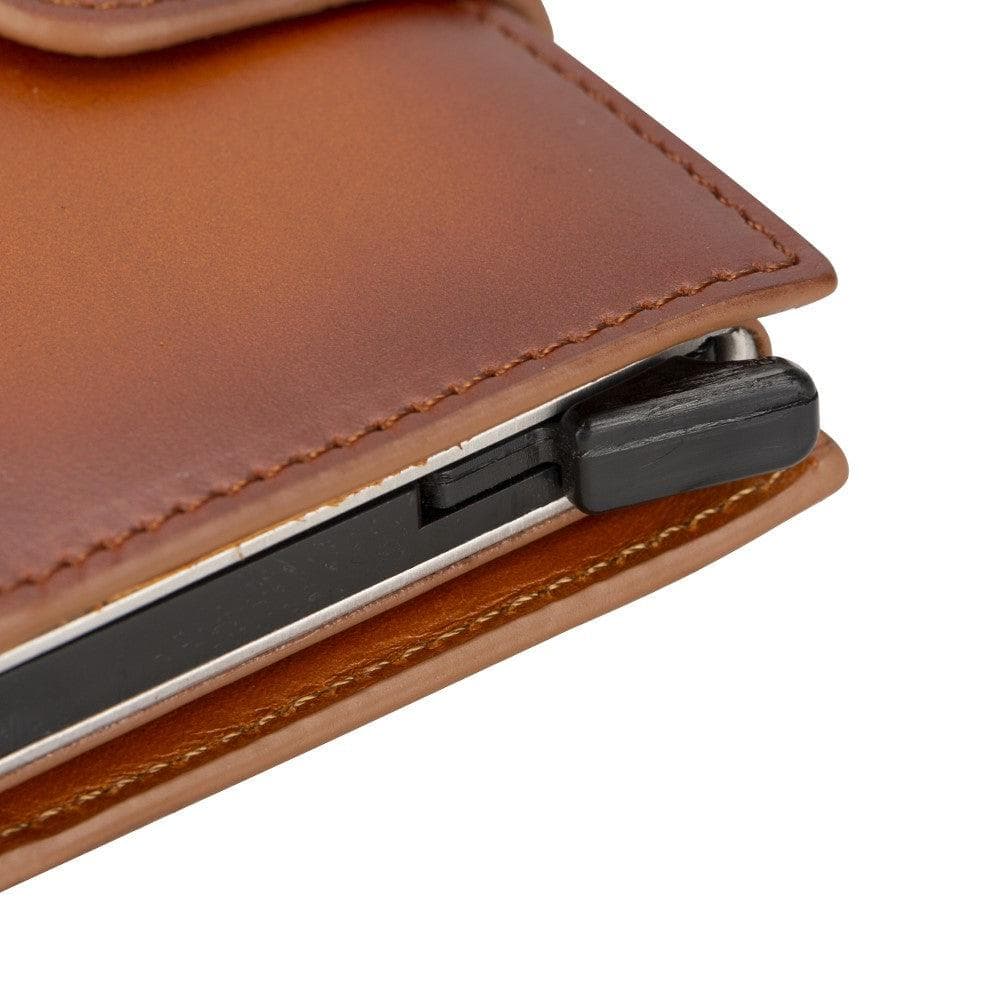 Palertag Leather Mechanical Card Holder Bouletta