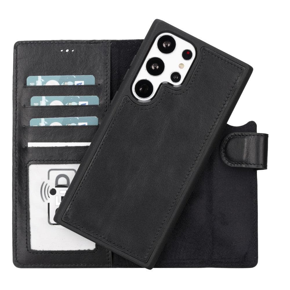 Samsung S23 Series Detachble Leather Magic Wallet Case S23 Ultra / RST1 Bouletta