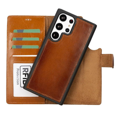 Samsung S23 Series Detachble Leather Magic Wallet Case S23 Ultra / RST2EF Bouletta