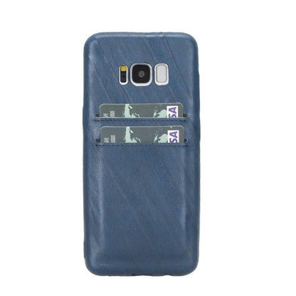 Samsung S8 Series Leather Ultra Cover Card Holder Samsung S8 Plus / Creased Dark Blue Bouletta