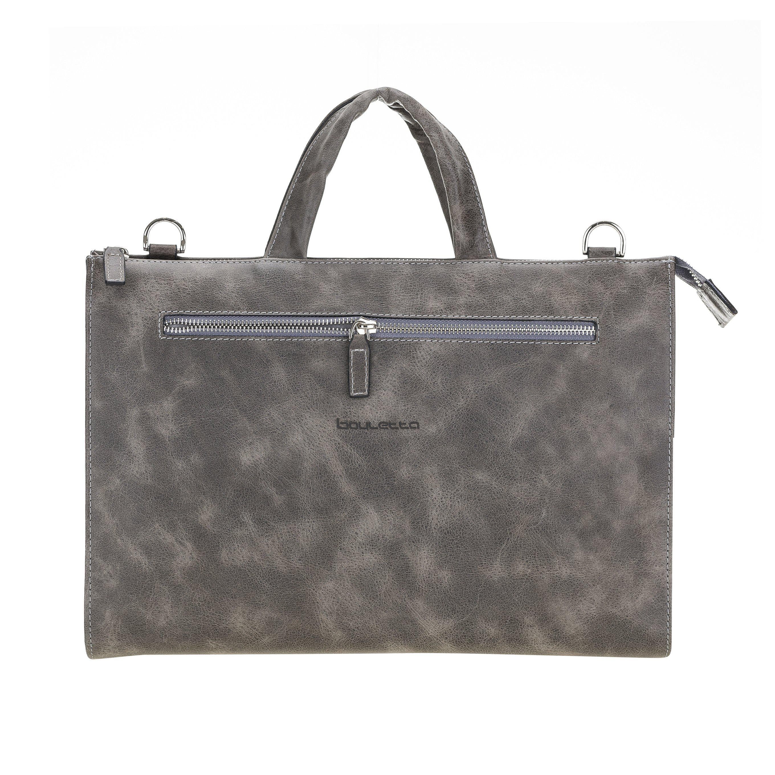 Bouletta Canzo Leather Notebook Bags | Briefcases Tiguan Grey