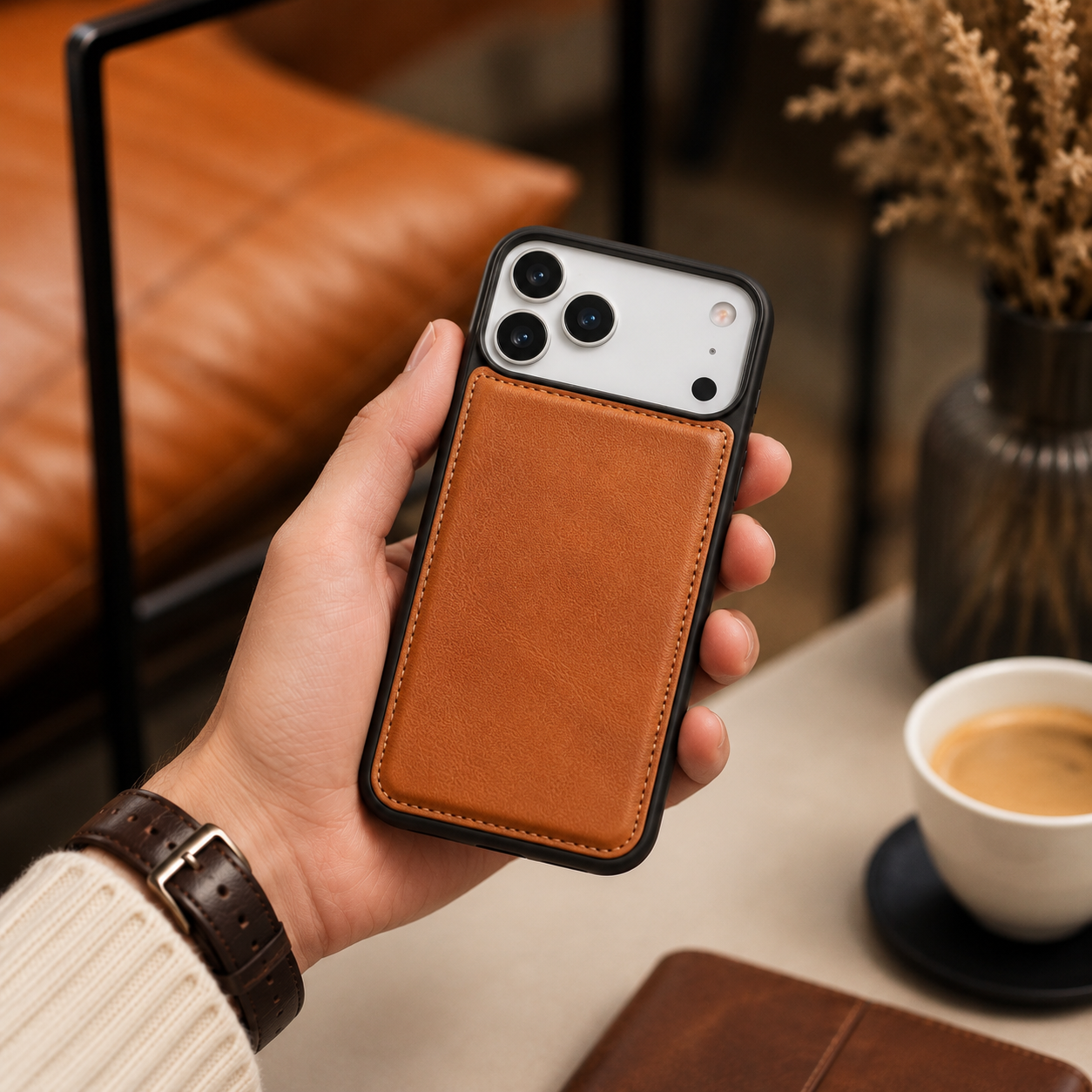 Flex Cover iPhone 17 Pro Max Leather Case