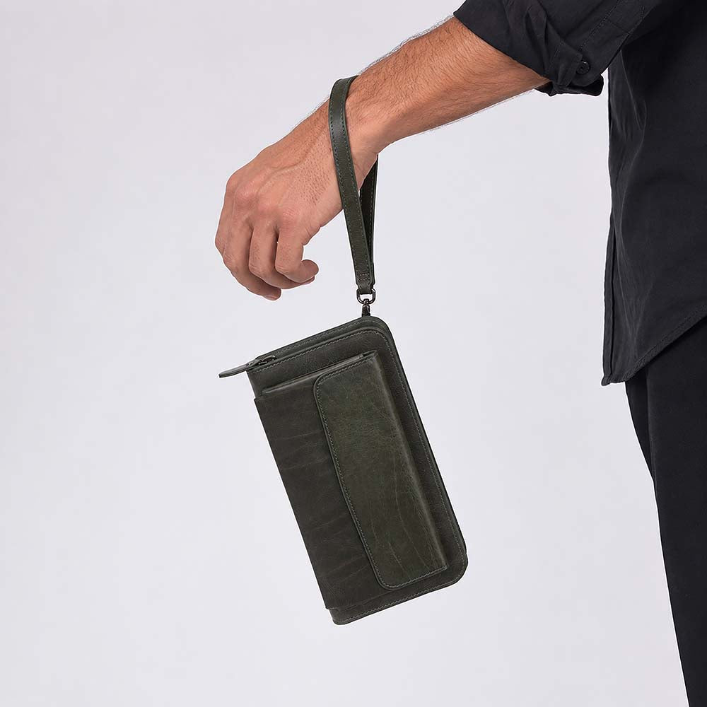 Novarco Leather Clutch Handbag