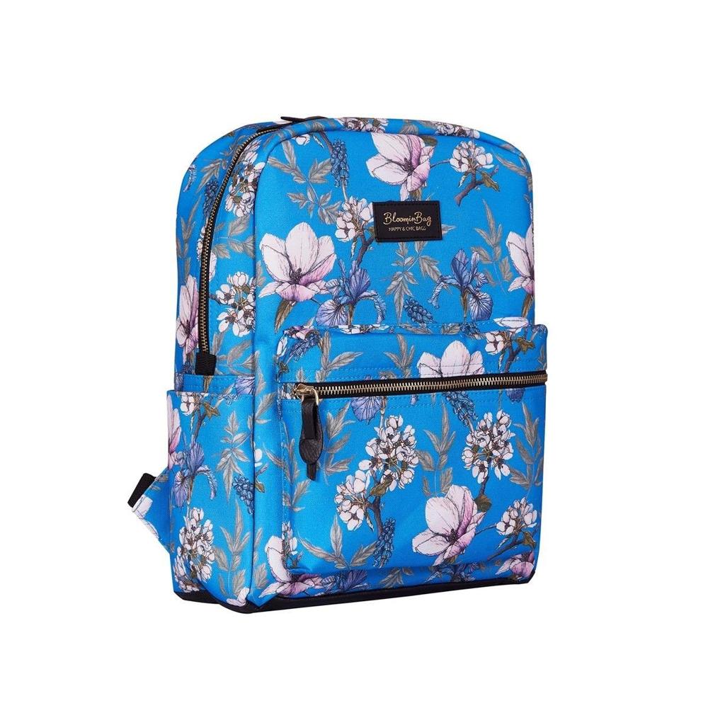 BloominBag Blue Cherry Blossom 13-14 Inch MacBook / Laptop Backpack_3