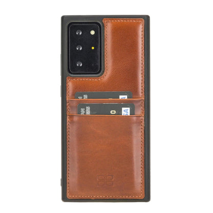 Bouletta Bouletta Samsung Note 20 Series Leather Back Cover With Card Holder Note 20 / Tan