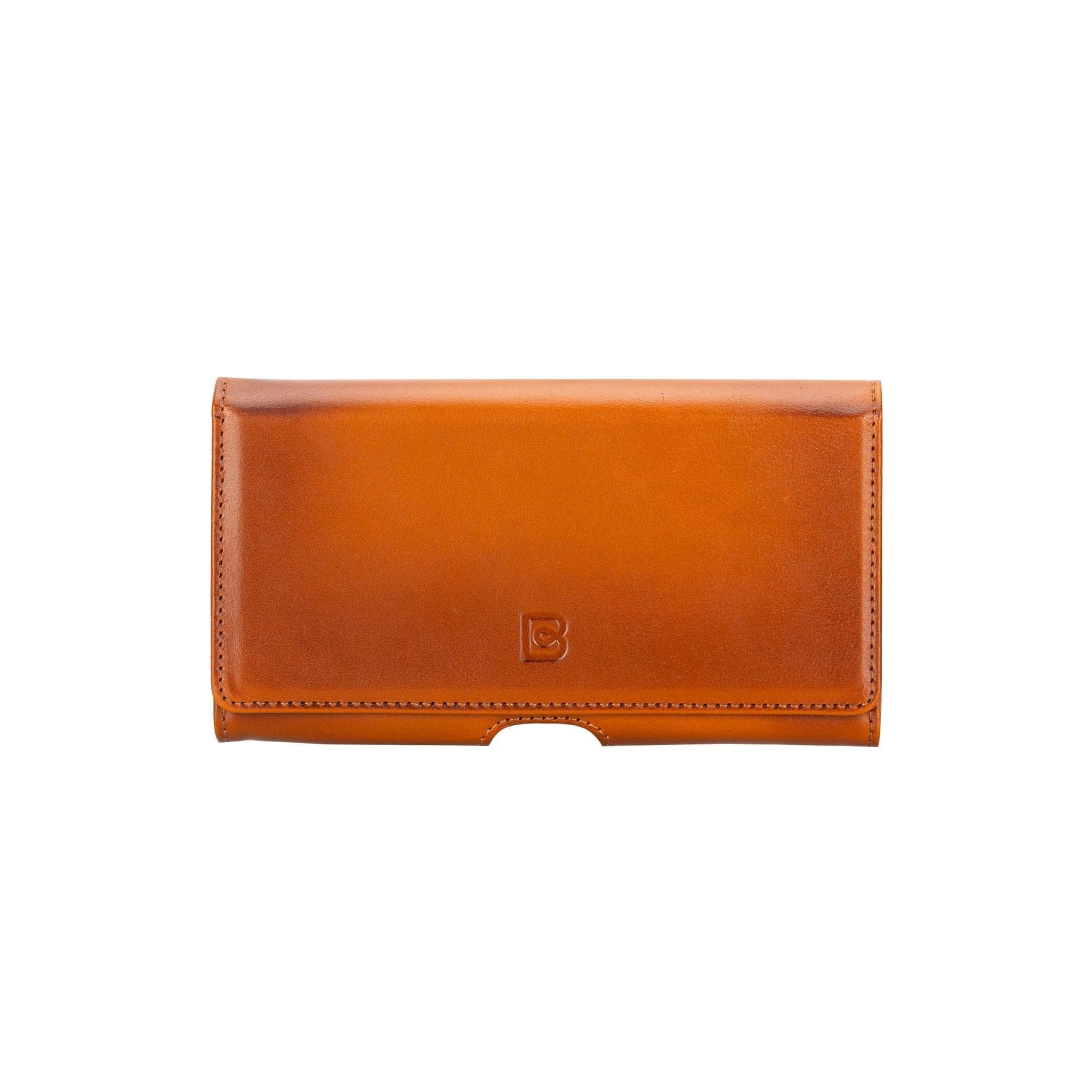 Bouletta Bouletta Titan Universal Clutch-RST1-6.1',6,8'- Waist Belt Attachable Leather Case for iPhone Phones 6.8" / Tan