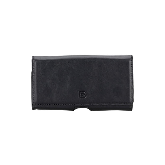 Bouletta Bouletta Titan Universal Clutch-RST1-6.1',6,8'- Waist Belt Attachable Leather Case for iPhone Phones 6.8" / Rustic Black