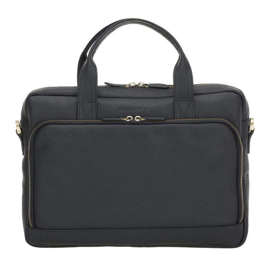 Bouletta Troy Leather Laptop Bags Drop Black